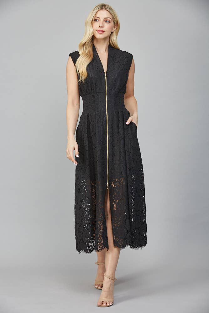 Tina Merlot Lace Dress