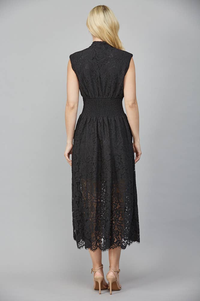 Tina Merlot Lace Dress