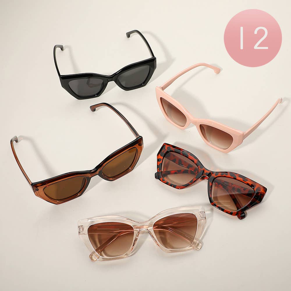 Retro Frame Wayfarer Sunglasses