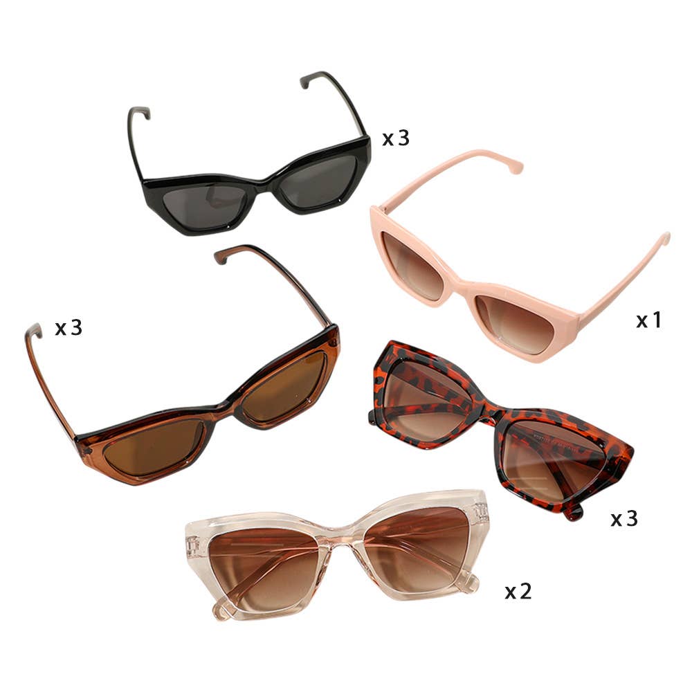Retro Frame Wayfarer Sunglasses