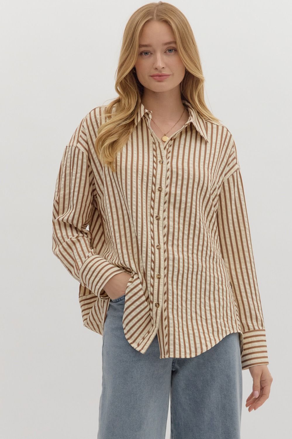 TULSI BUTTON UP TOP