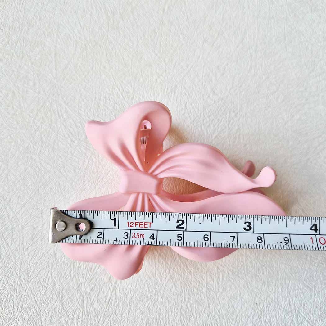 Matte Colors of Bow Shaped Hair Claw Clip