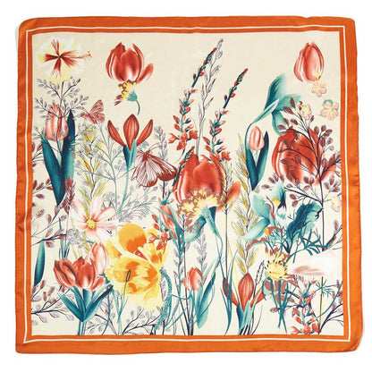 Tropical Leaves Print Bandana Scarf