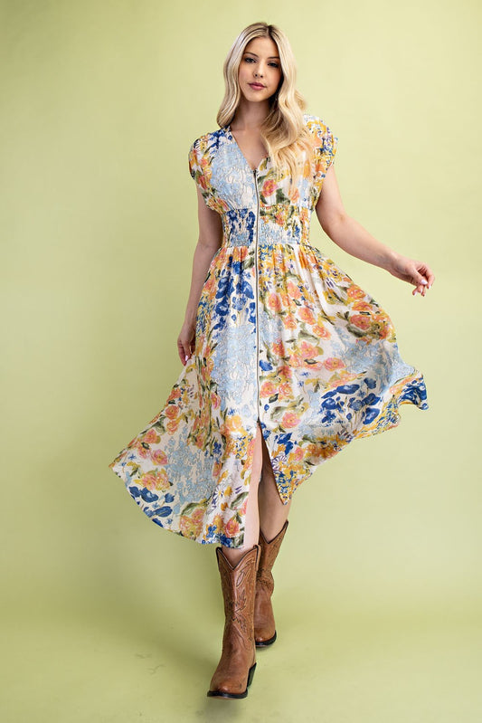 Katia Midi Floral Dress