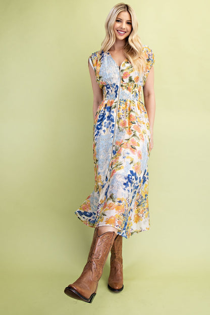 Katia Midi Floral Dress