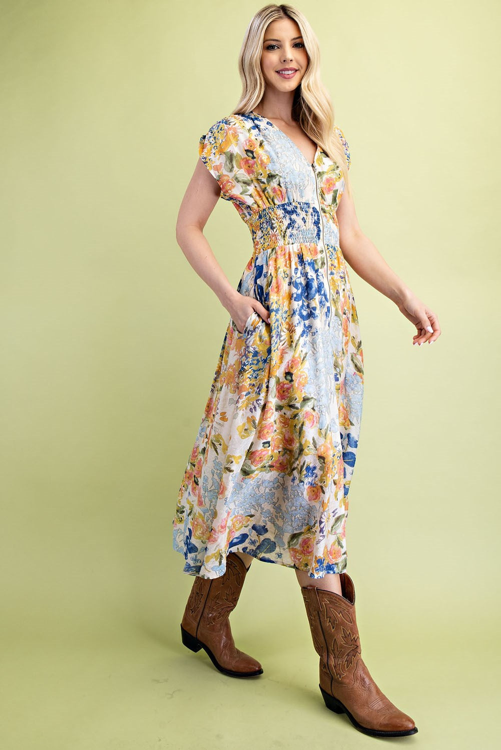 Katia Midi Floral Dress