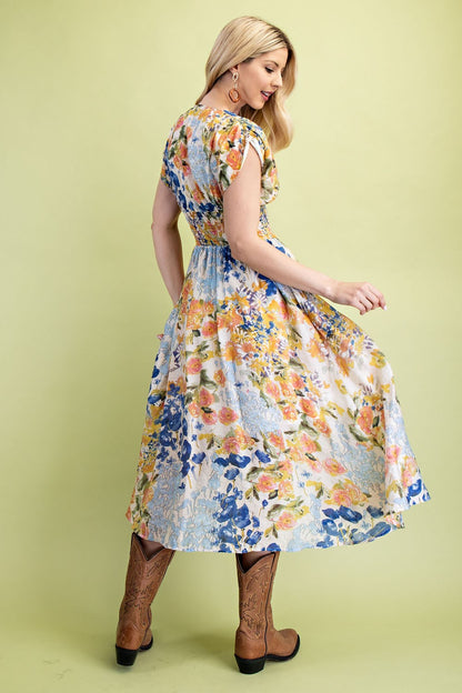 Katia Midi Floral Dress