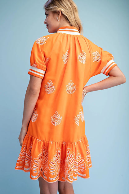 Cutie Eyelet Mini Dress