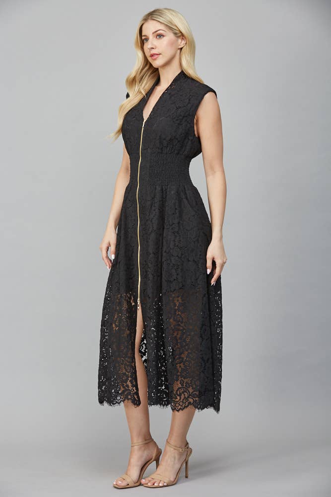 Tina Merlot Lace Dress
