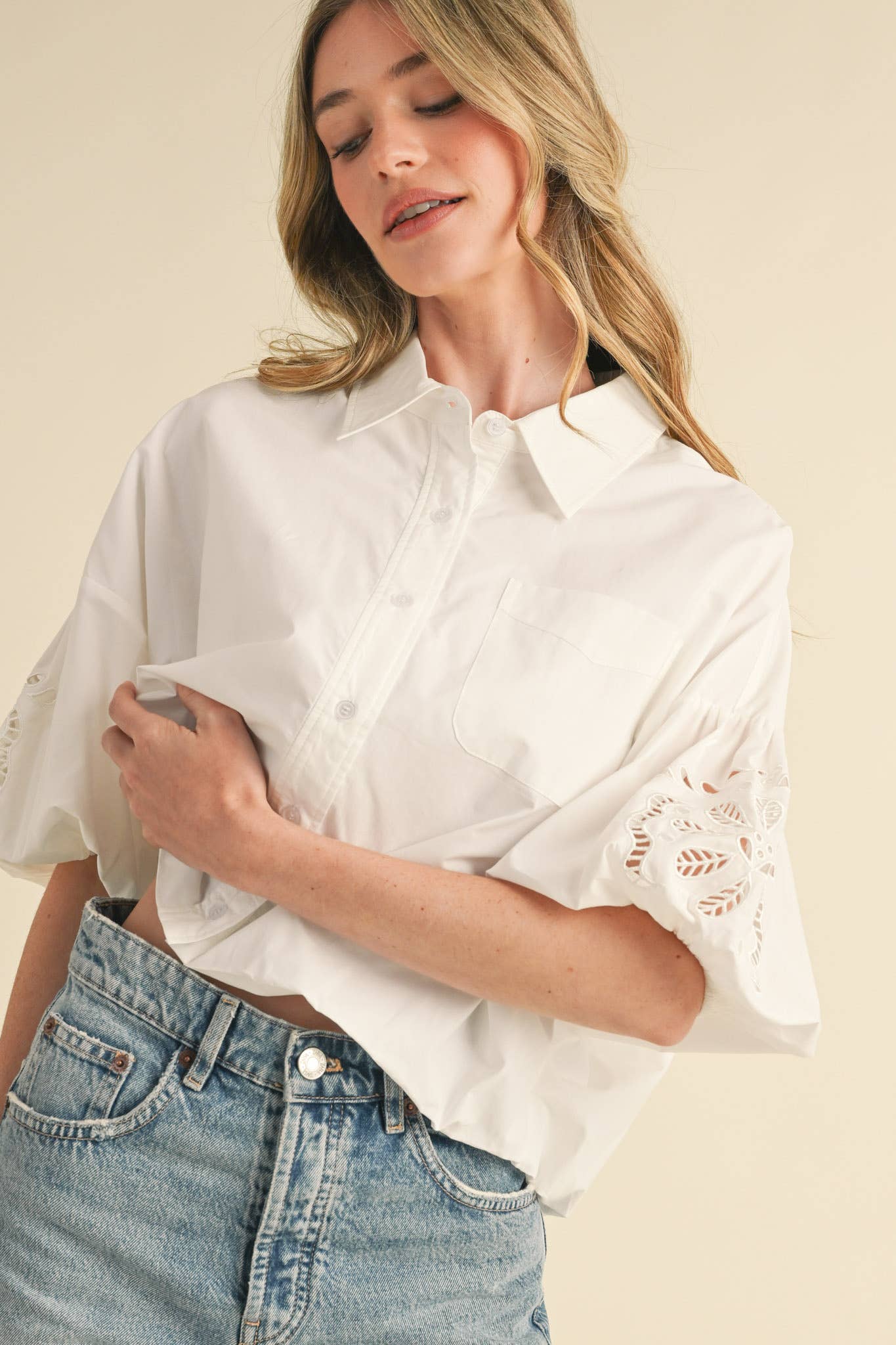 Belinda Bubble Sleeve Top