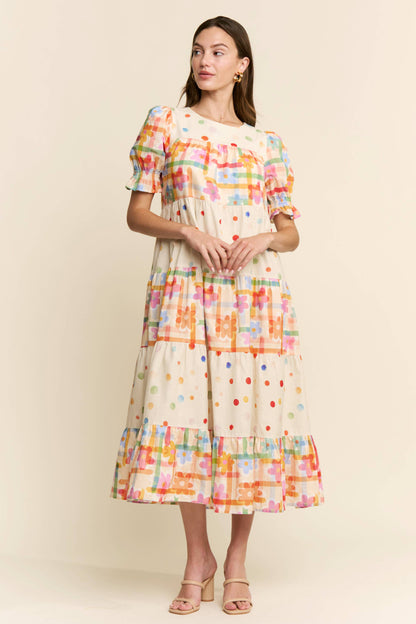 Confetti midi dress