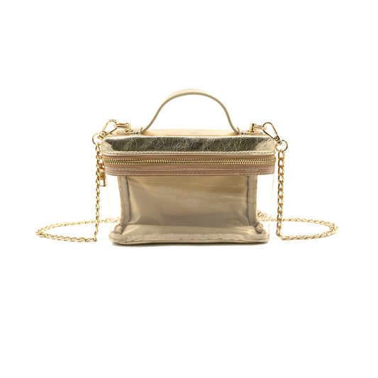 Gold stadium bag