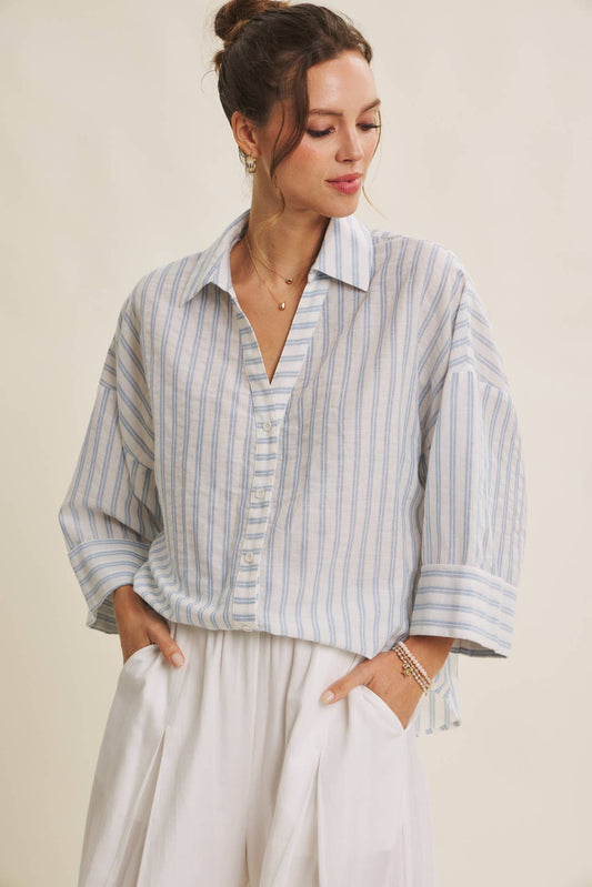 Melli Button Down Top