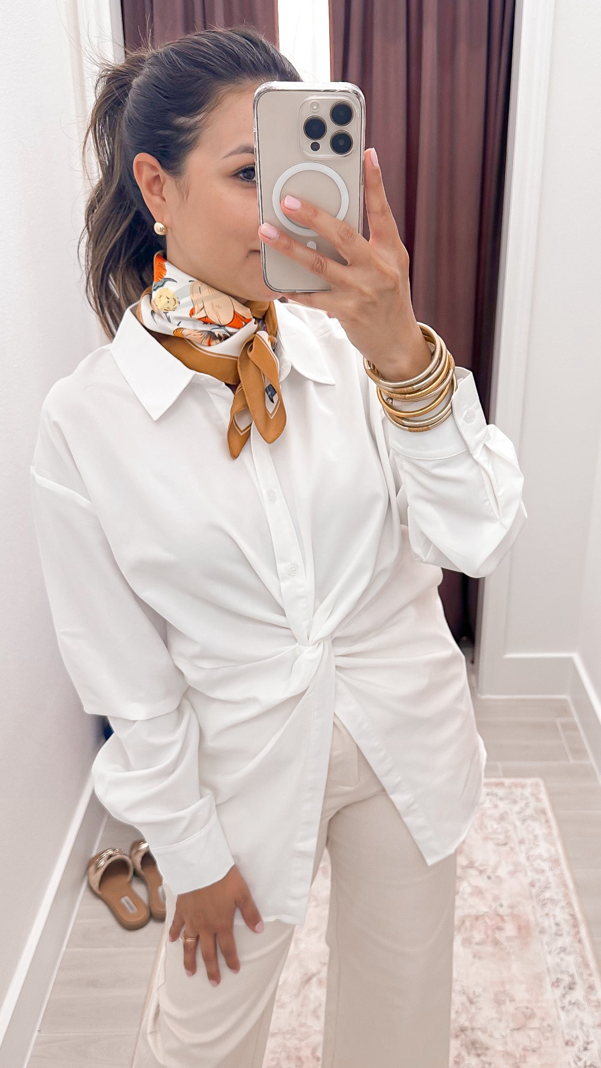 Carrie Button Up Top