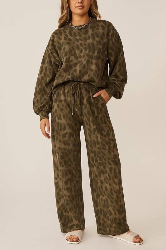 Leopard Lounge Set