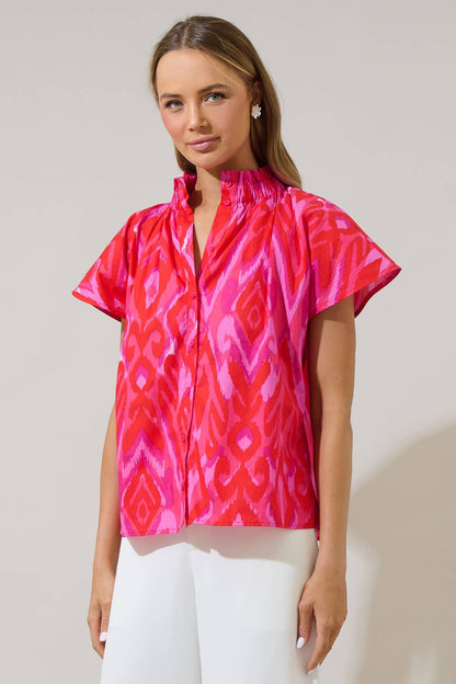 Patma Mock Neck Top