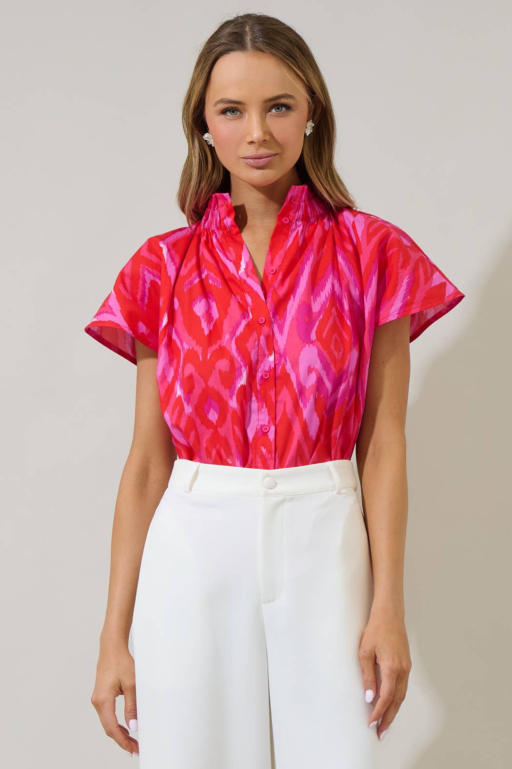 Patma Mock Neck Top