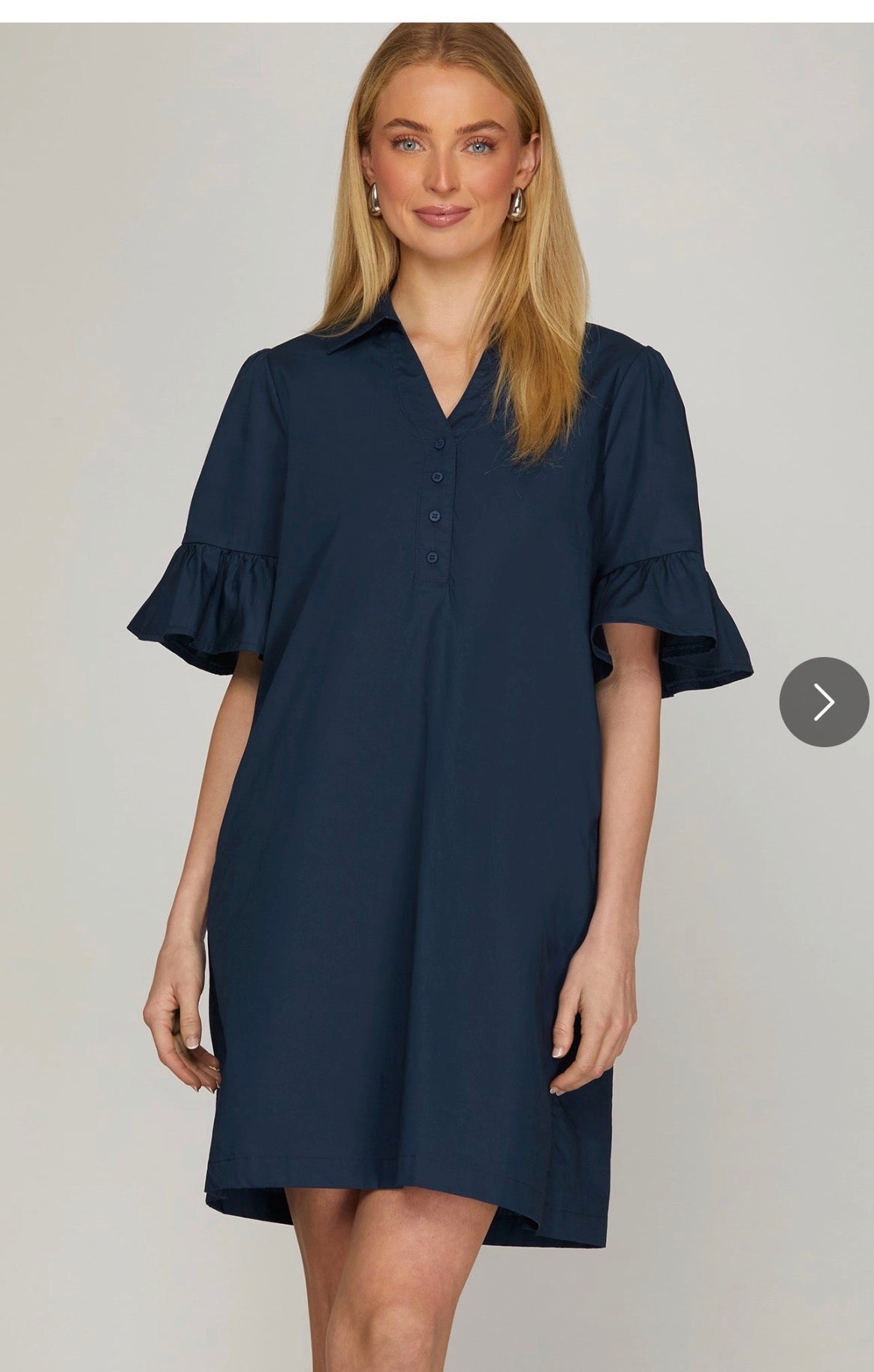 Navy mini dress