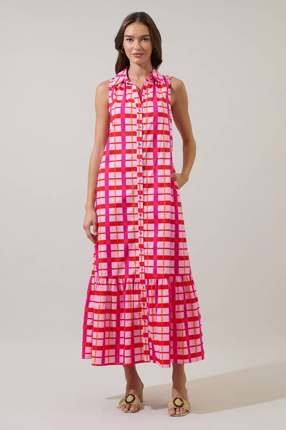 Cileah Collared Maxi Dress