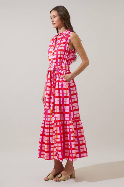 Cileah Collared Maxi Dress