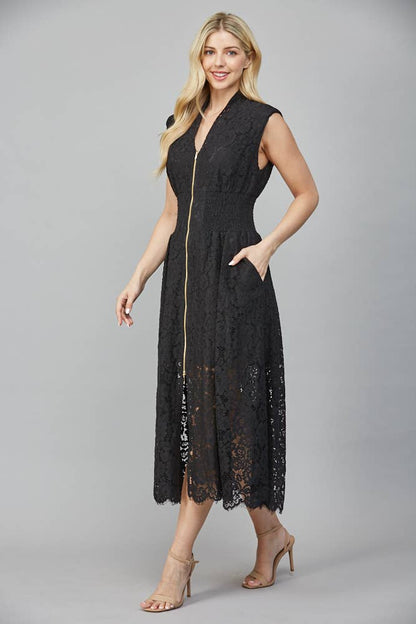 Tina Merlot Lace Dress