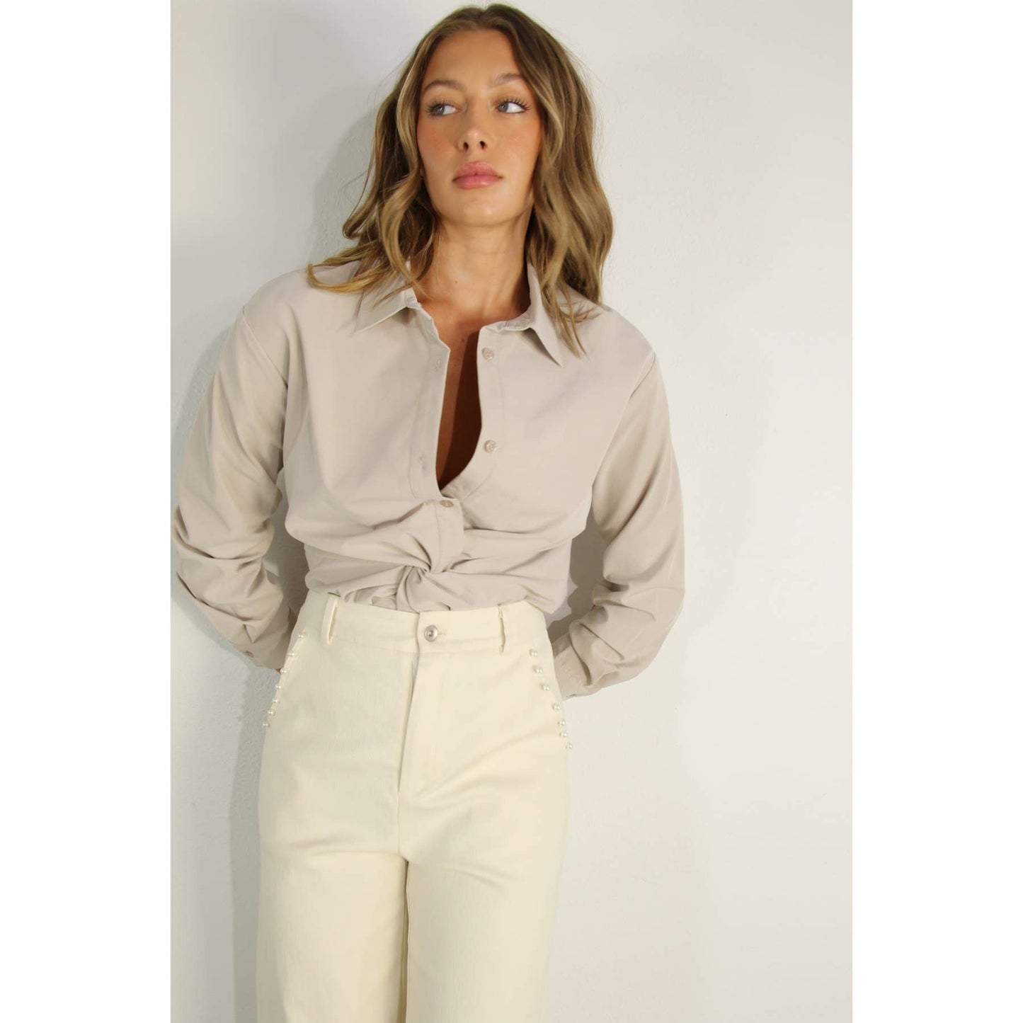Carrie Button Up Top