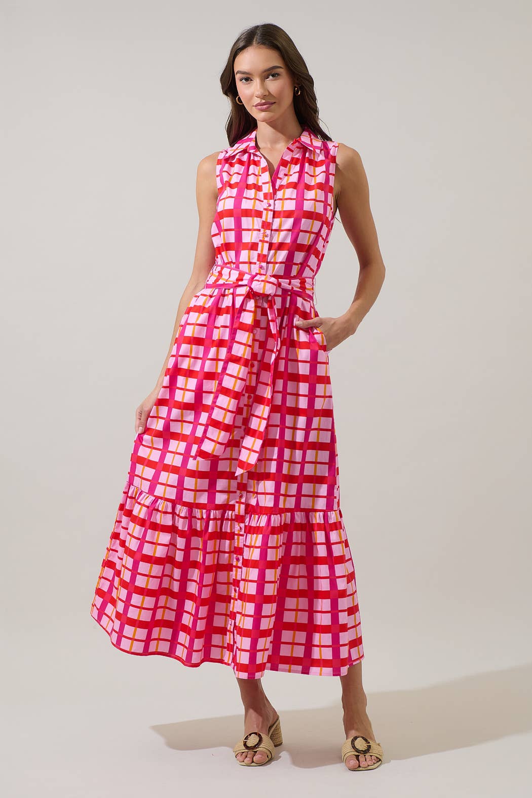 Cileah Collared Maxi Dress