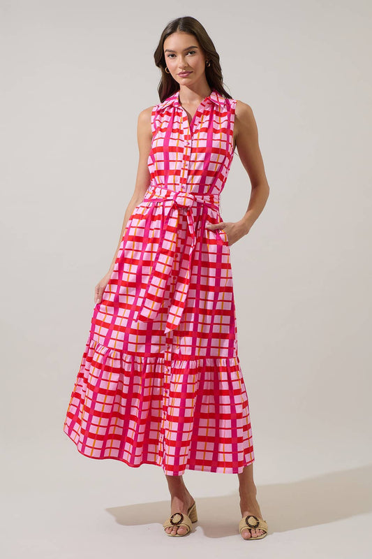 Cileah Collared Maxi Dress