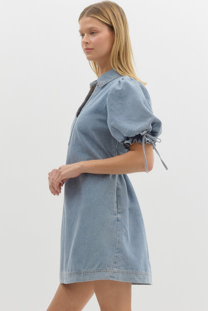 Dolly denim mini dress