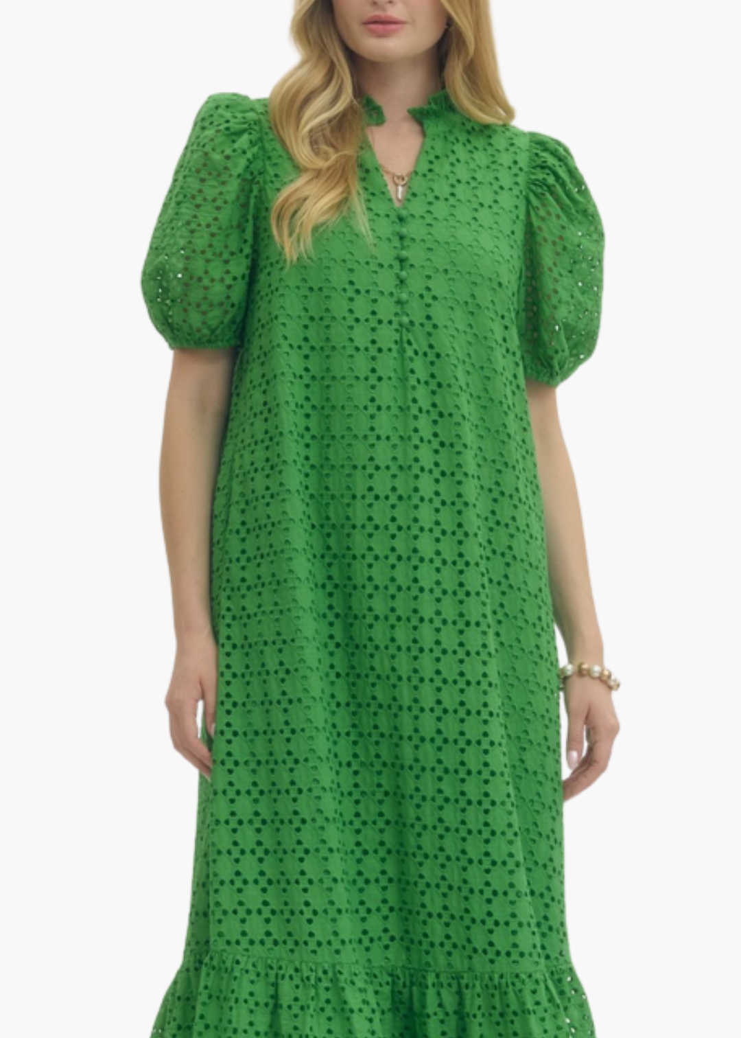 Magnolia Garden Midi Dress Green / Large