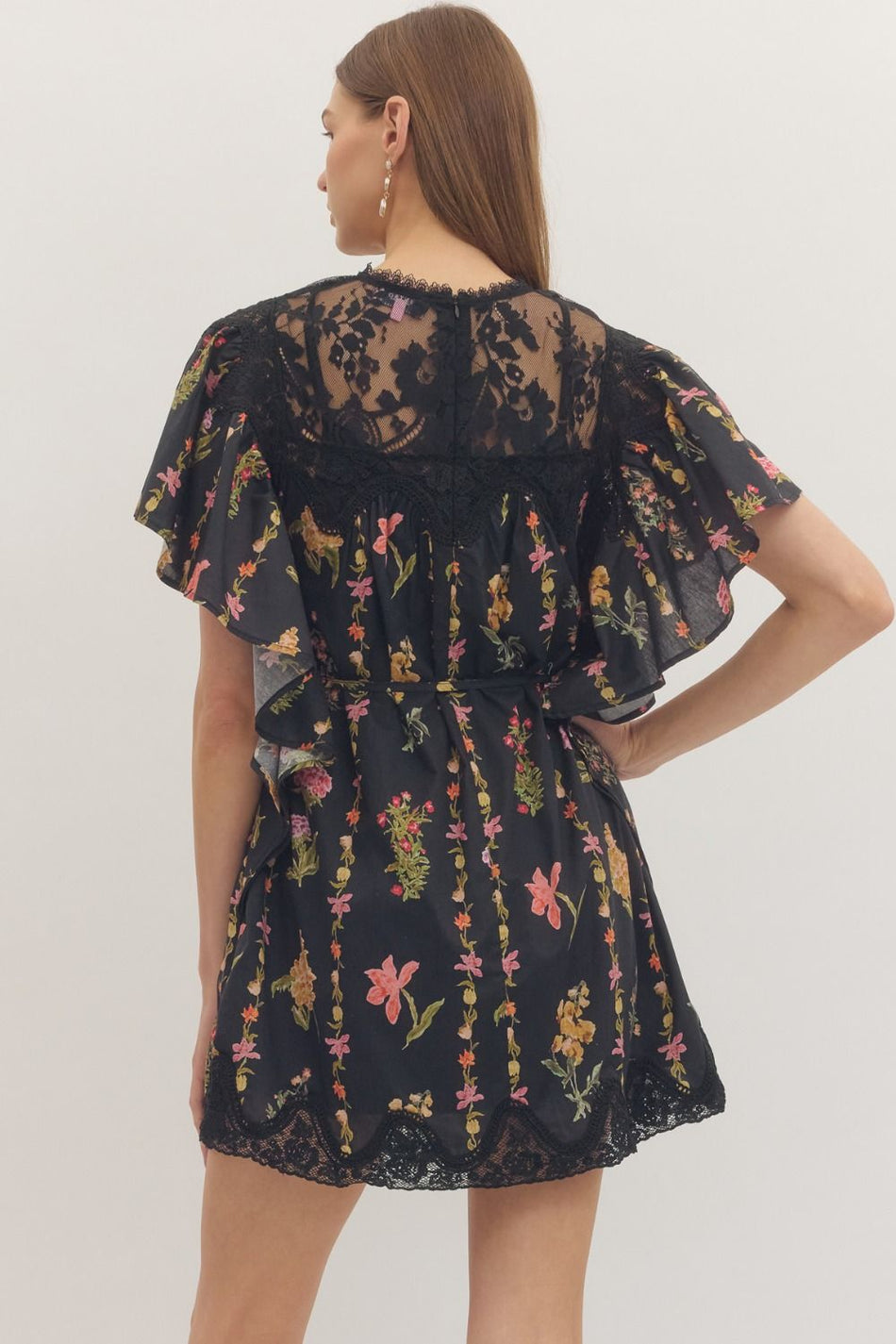 Anika flutter sleeve mini