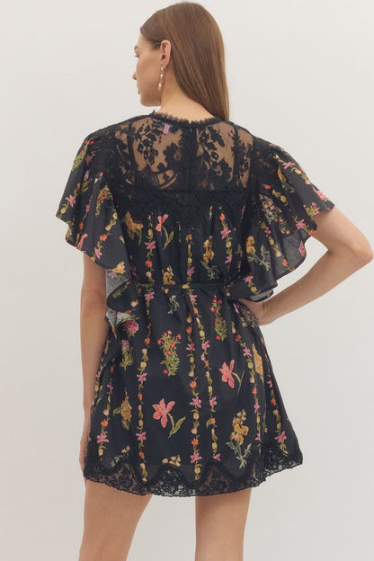Anika flutter sleeve mini