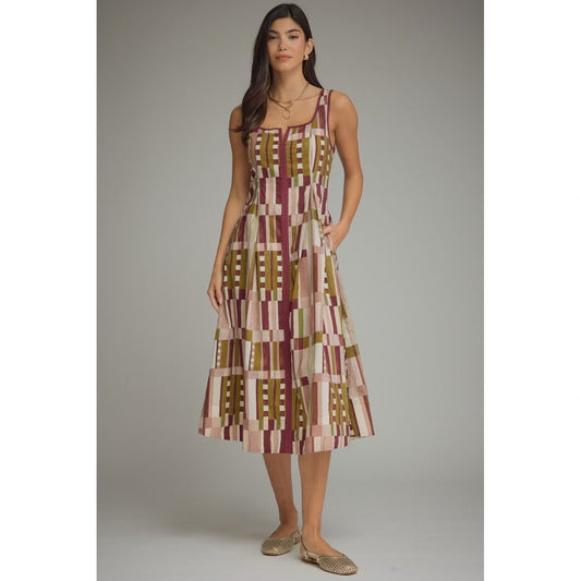 Olive midi dress