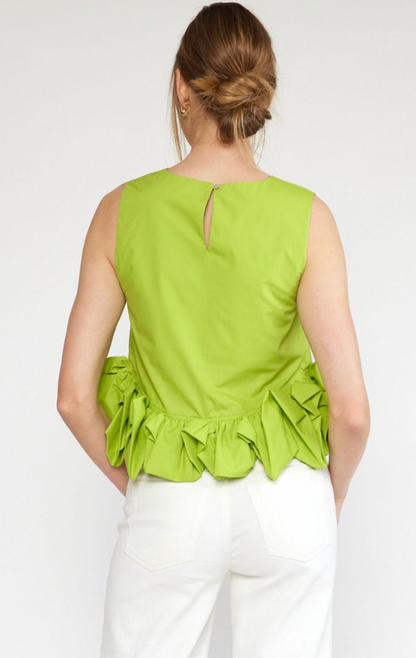 BERMUDA RUFFLE TOP