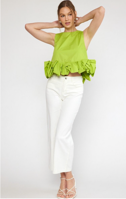 BERMUDA RUFFLE TOP