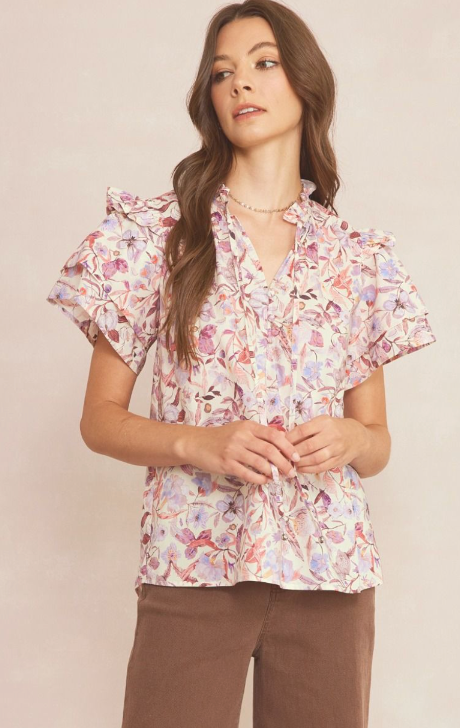 LIDIA FLORAL TOP