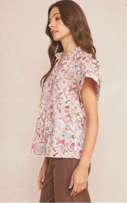 LIDIA FLORAL TOP