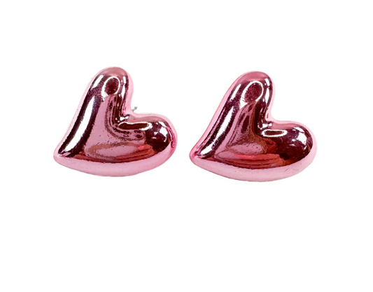 CHUNKY HEART EARRINGS