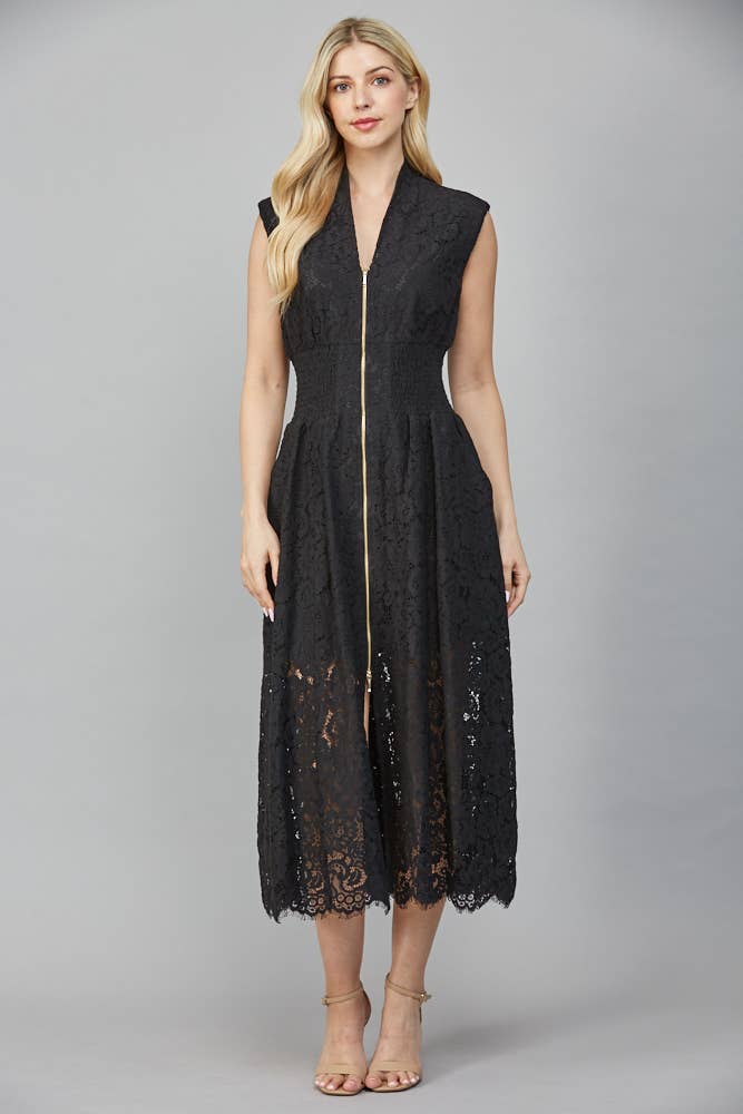 Tina Merlot Lace Dress