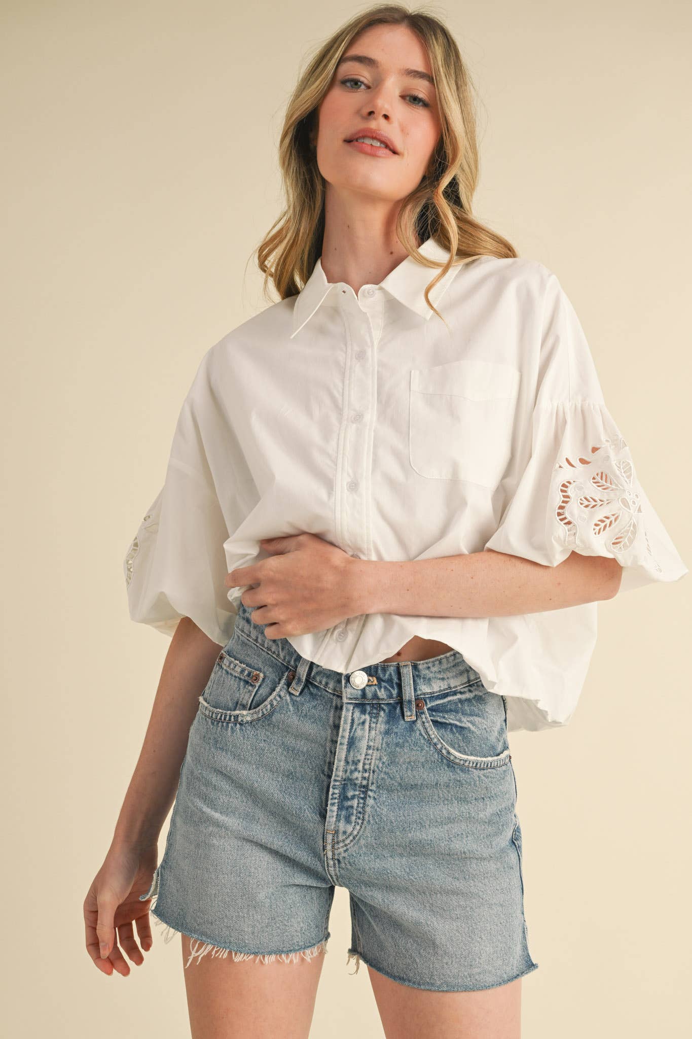 Belinda Bubble Sleeve Top