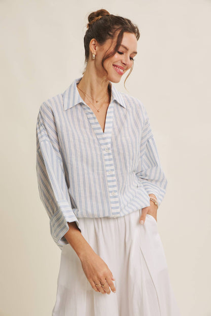 Melli Button Down Top