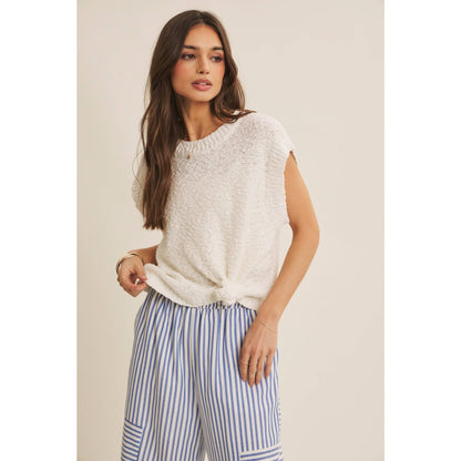 Striped wide leg pants