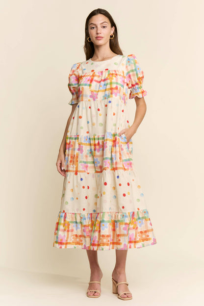 Confetti midi dress