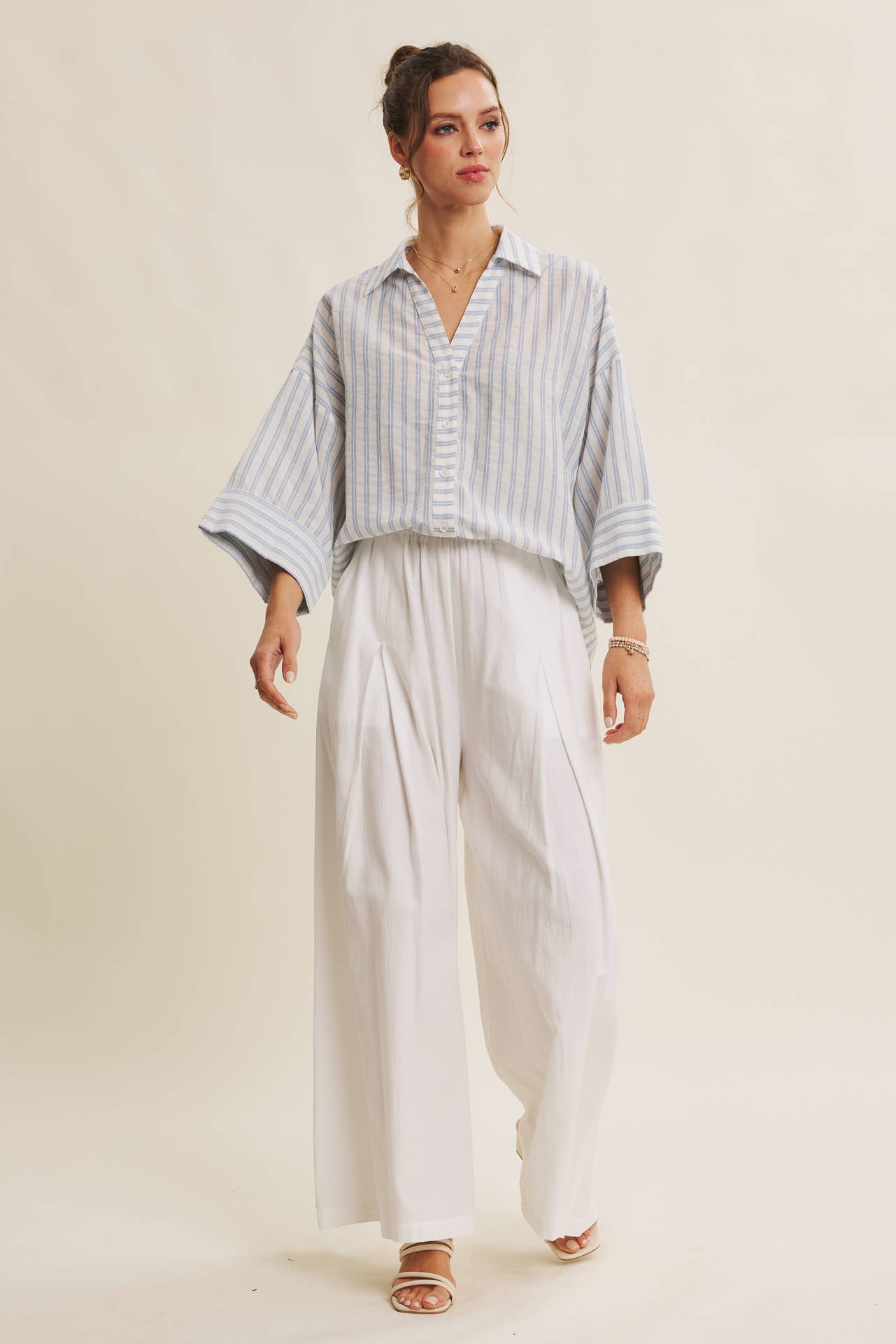 Melli Button Down Top