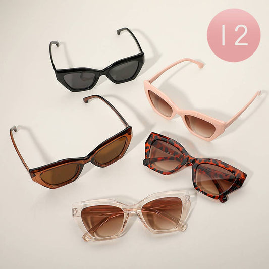 Retro Frame Wayfarer Sunglasses