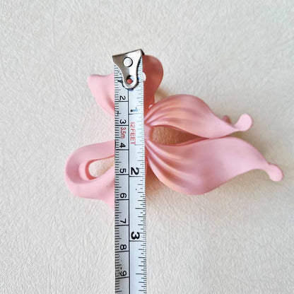 Matte Colors of Bow Shaped Hair Claw Clip
