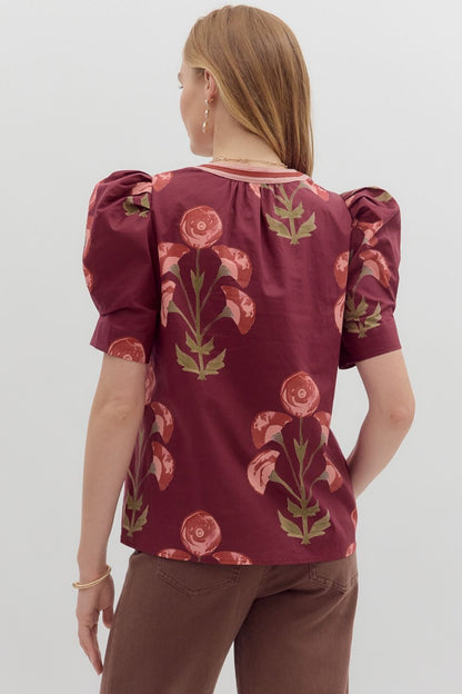 Zarai floral top