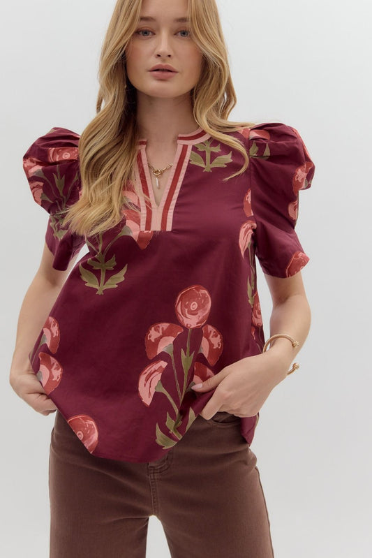 Zarai floral top