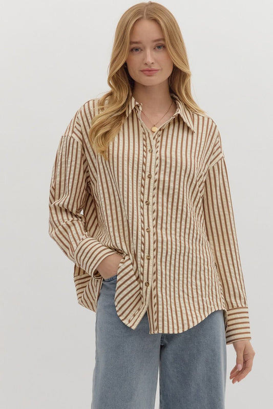 TULSI BUTTON UP TOP