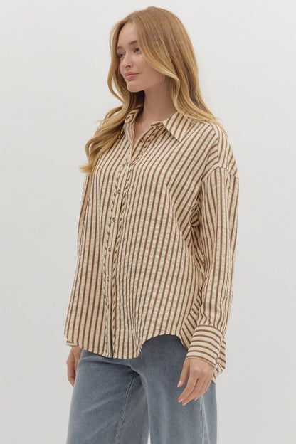 TULSI BUTTON UP TOP